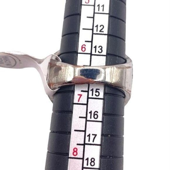 Mixed metal two tone dome bubble ring size 6.5 - Picture 4 of 4